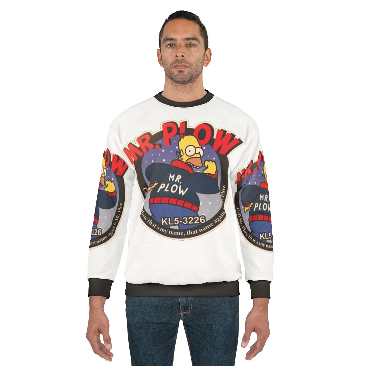 Vintage Mr Plow Sweatshirt with snow plow and retro design