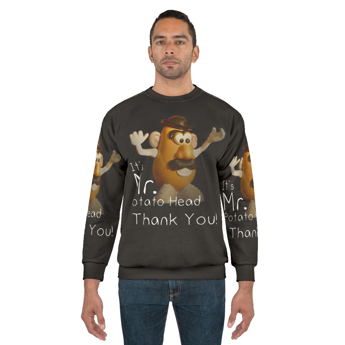 Anti-Woke Mr. Potato Head Sweatshirt - Satirical Pop Culture Clothing