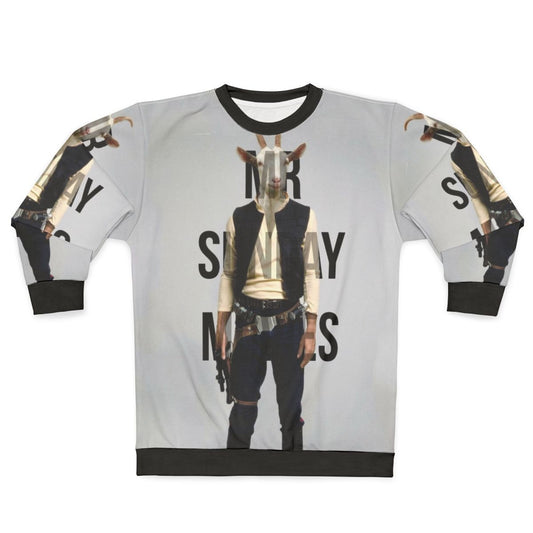 Mr Sunday Sweatshirt with a humorous graphic design