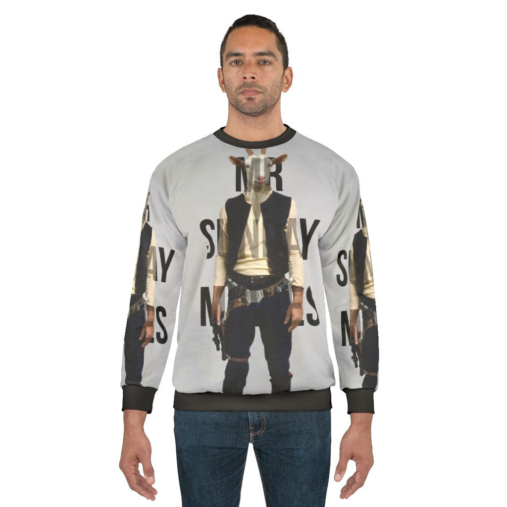 Mr Sunday Sweatshirt with a humorous graphic design