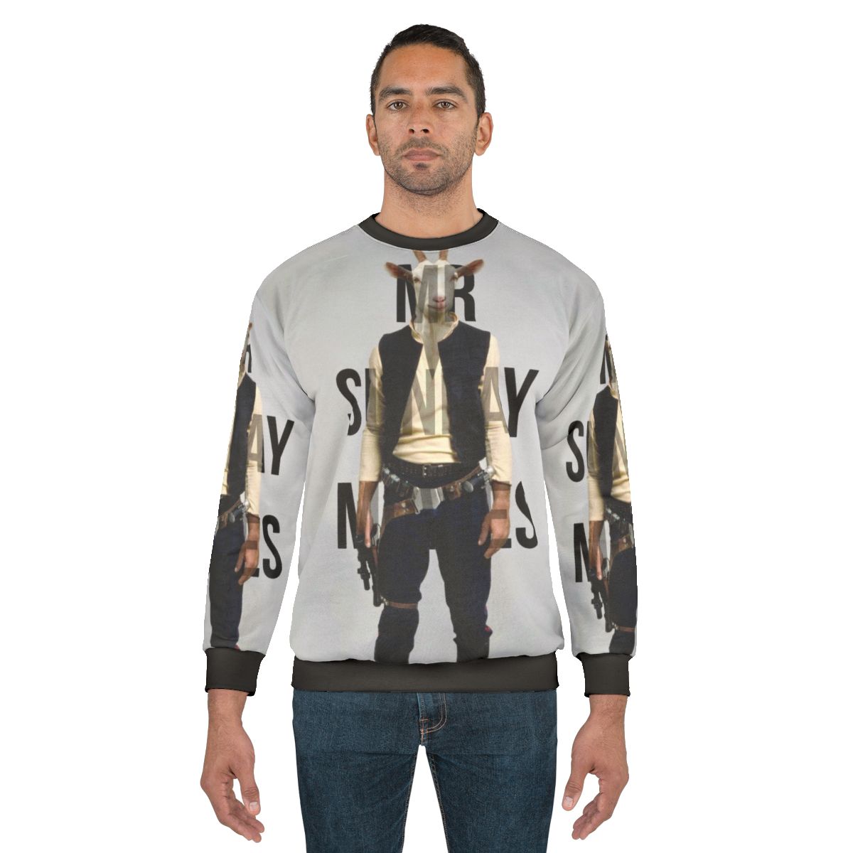 Mr Sunday Sweatshirt with a humorous graphic design