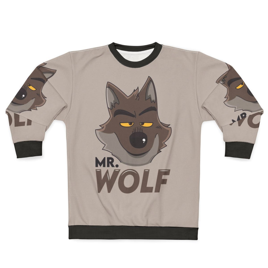 Mr Wolf The Bad Guys Animated Movie Sweatshirt