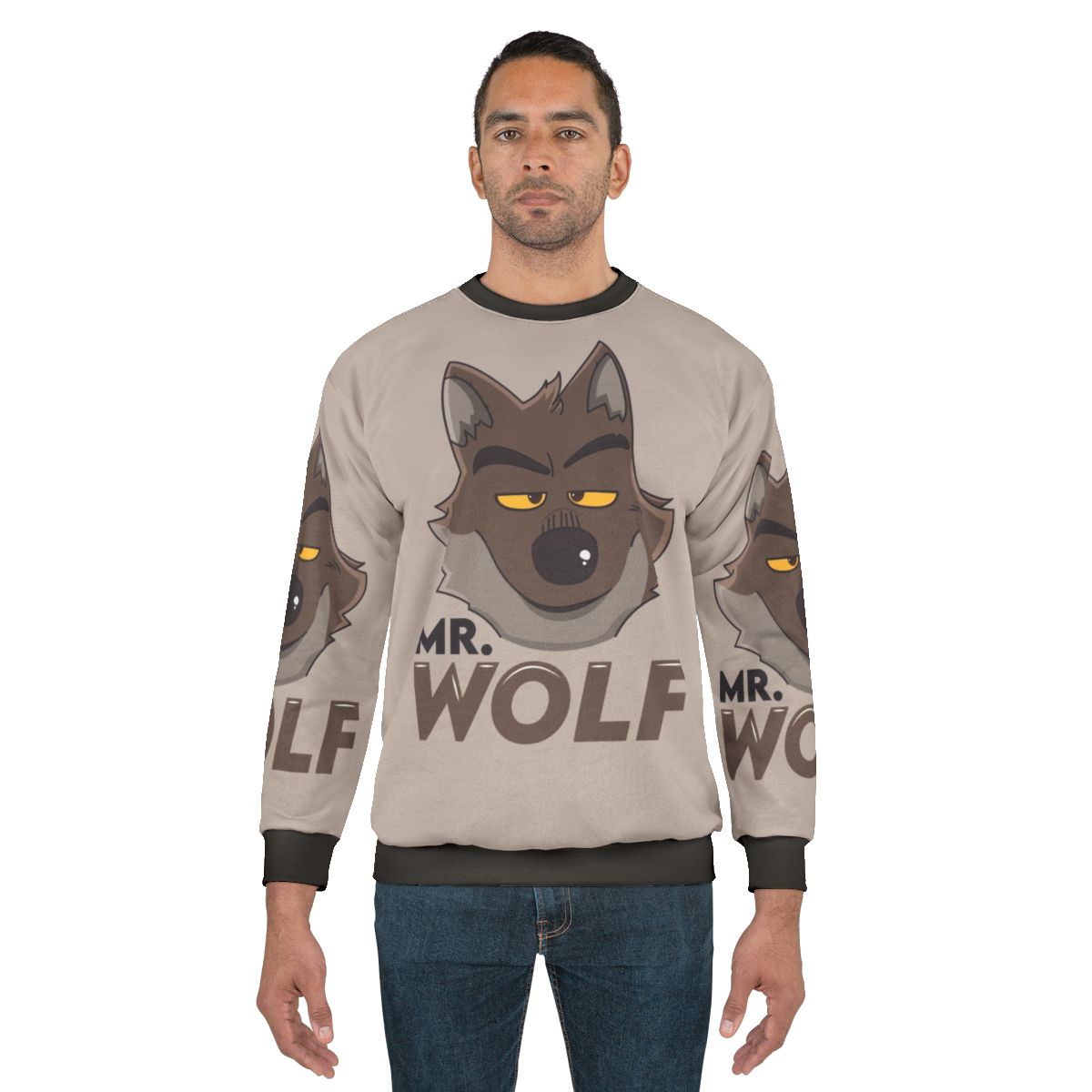 Mr Wolf The Bad Guys Animated Movie Sweatshirt