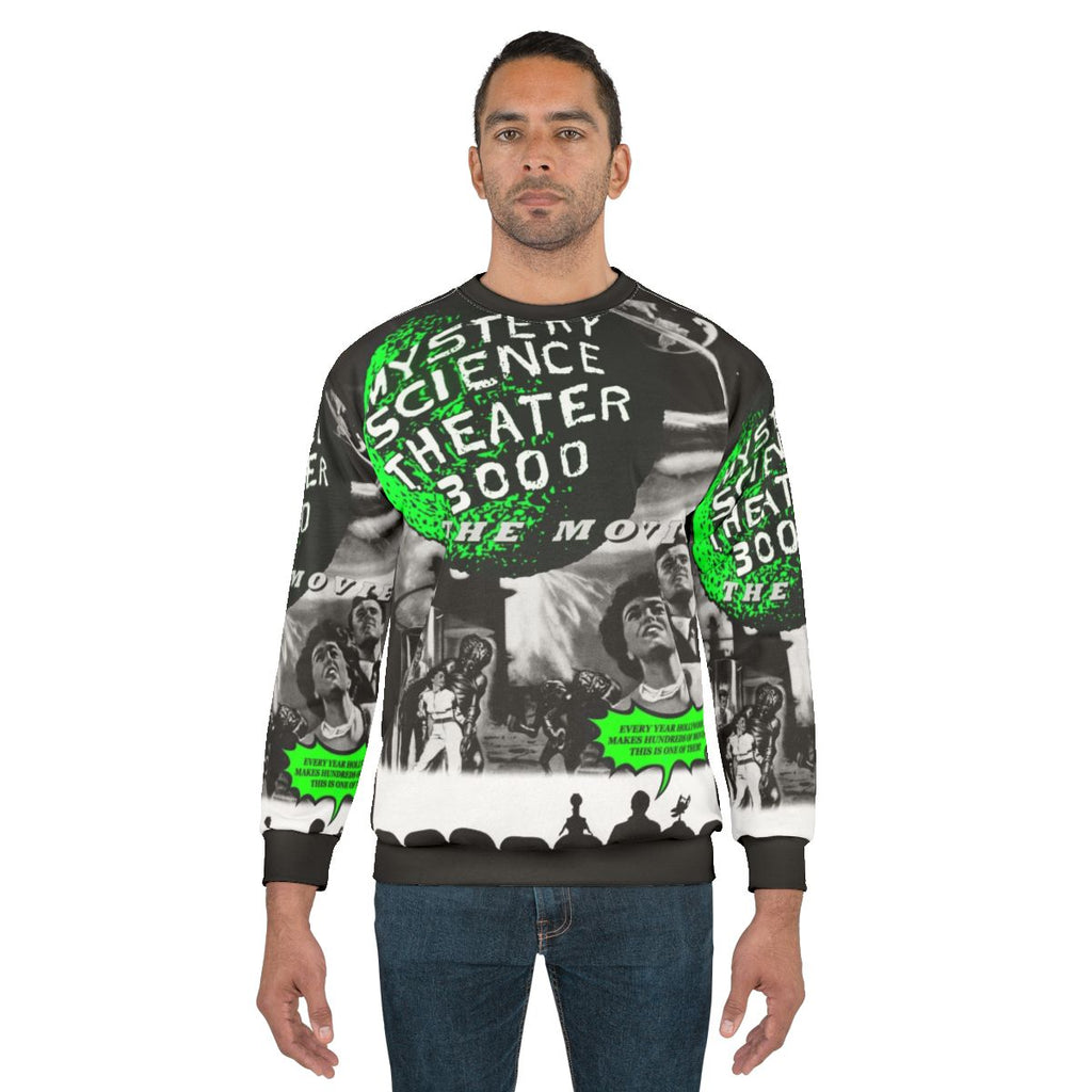 Mst3k The Movie Black and White Poster Sweatshirt