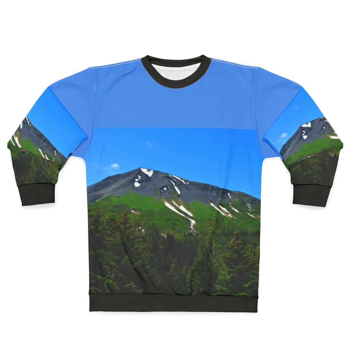 Mt Marathon Seward Alaska Sweatshirt featuring a scenic mountain landscape