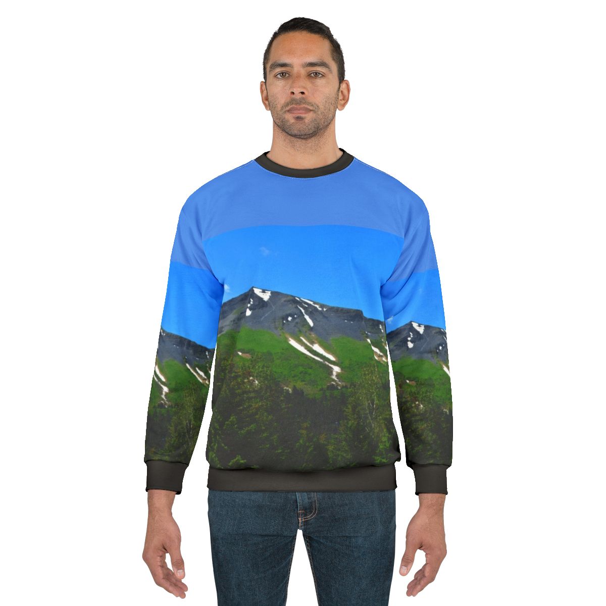 Mt Marathon Seward Alaska Sweatshirt featuring a scenic mountain landscape