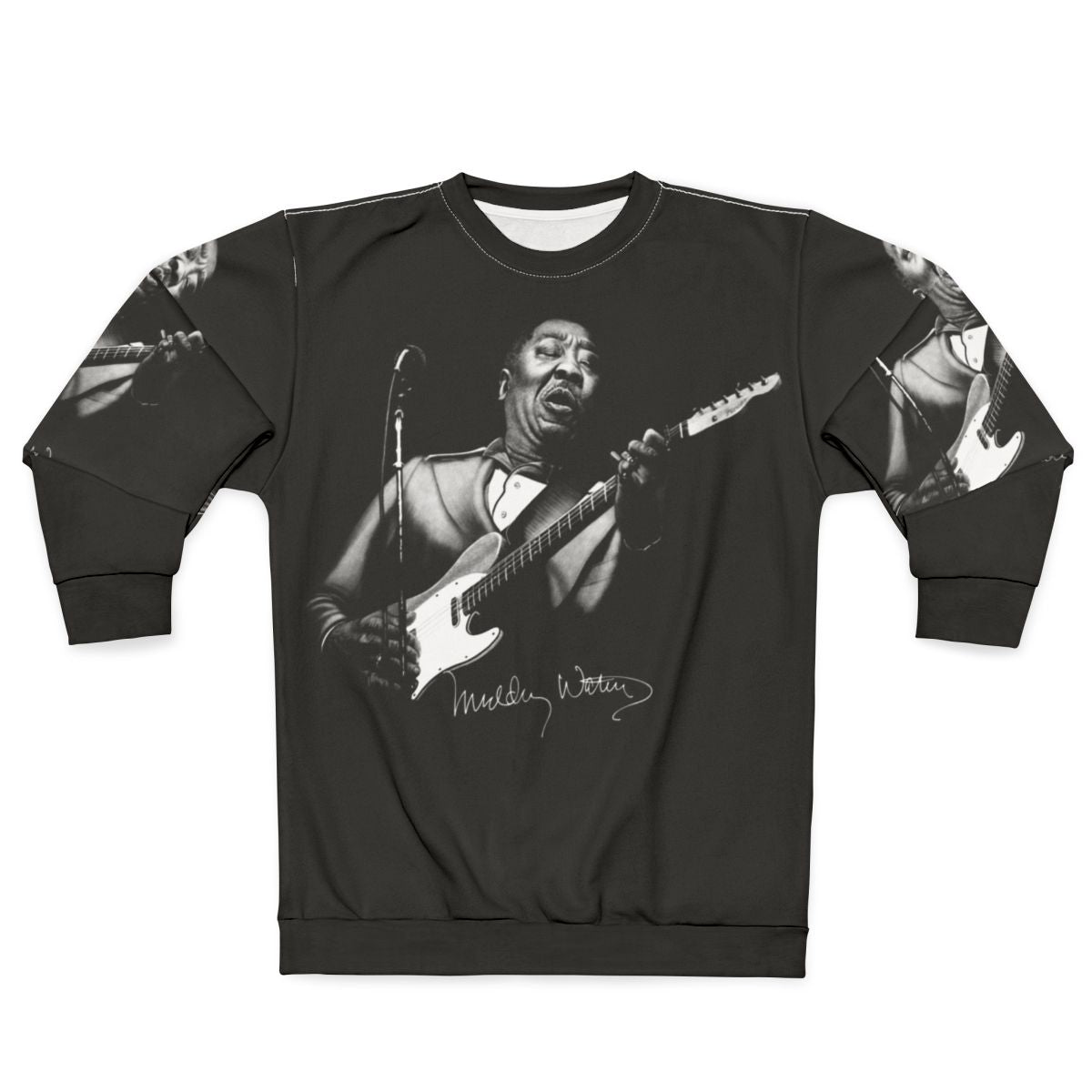 Muddy Waters Blues Musician Sketch Sweatshirt