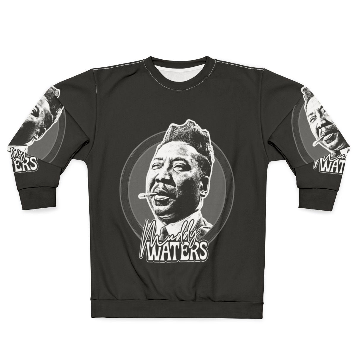 Retro Muddy Waters Blues Inspired Graphic Sweatshirt