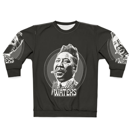 Retro Muddy Waters Blues Inspired Graphic Sweatshirt