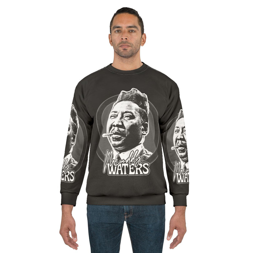 Retro Muddy Waters Blues Inspired Graphic Sweatshirt