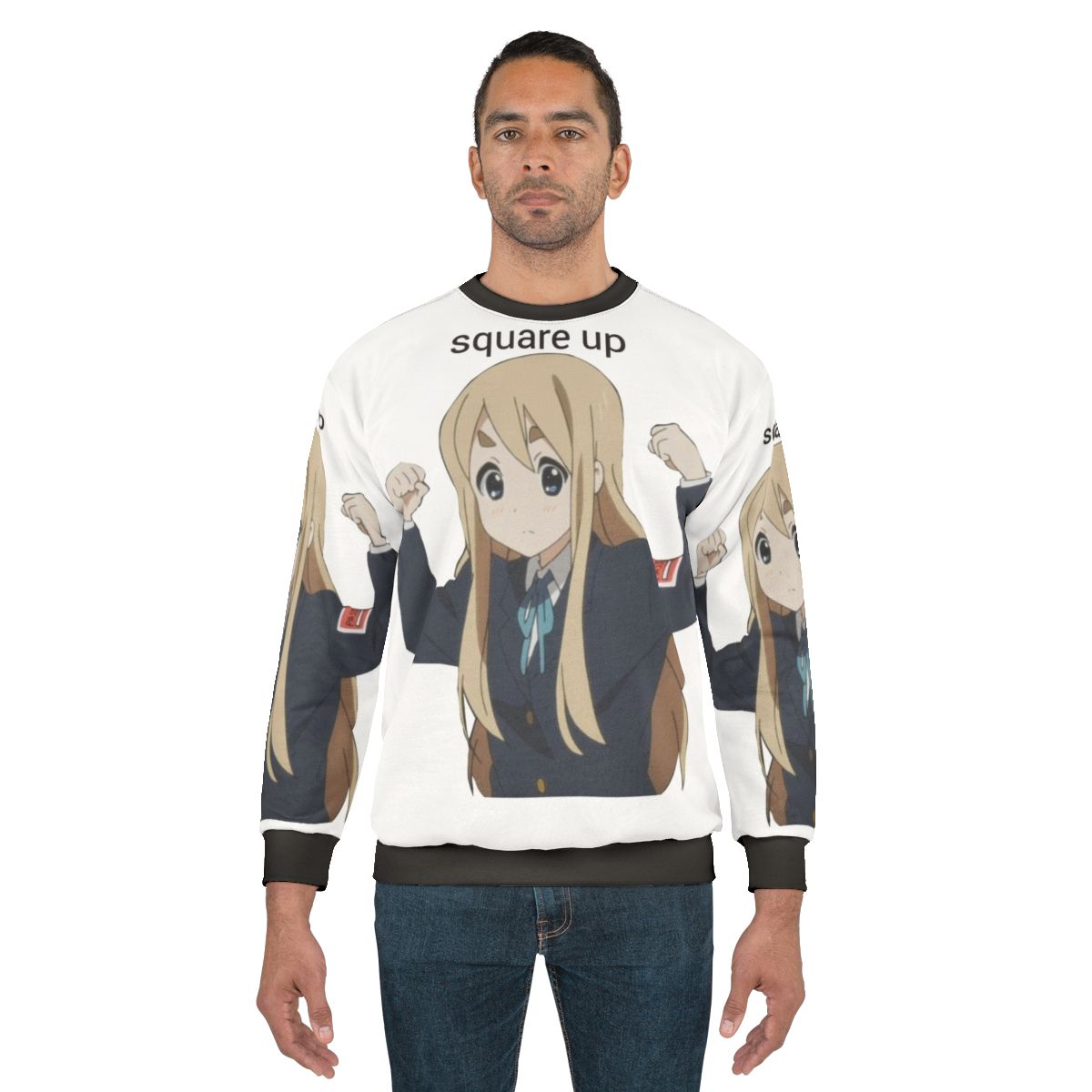 Anime Mugi Square Up Sweatshirt featuring Tsumugi Kotobuki from K-On