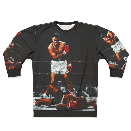 Muhammad Ali Knocking Out Sonny Liston - Sports Icon Sweatshirt