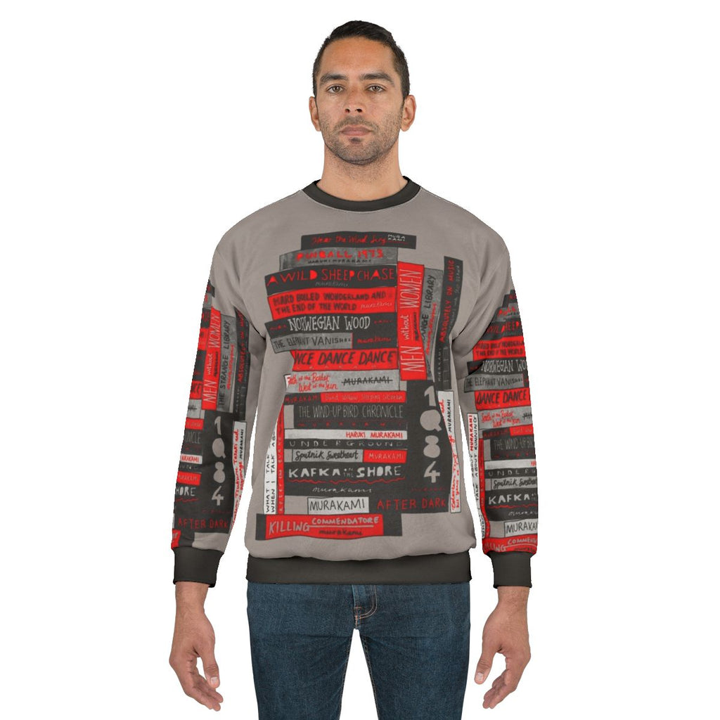 Murakami Book Stack Fanatic Sweatshirt