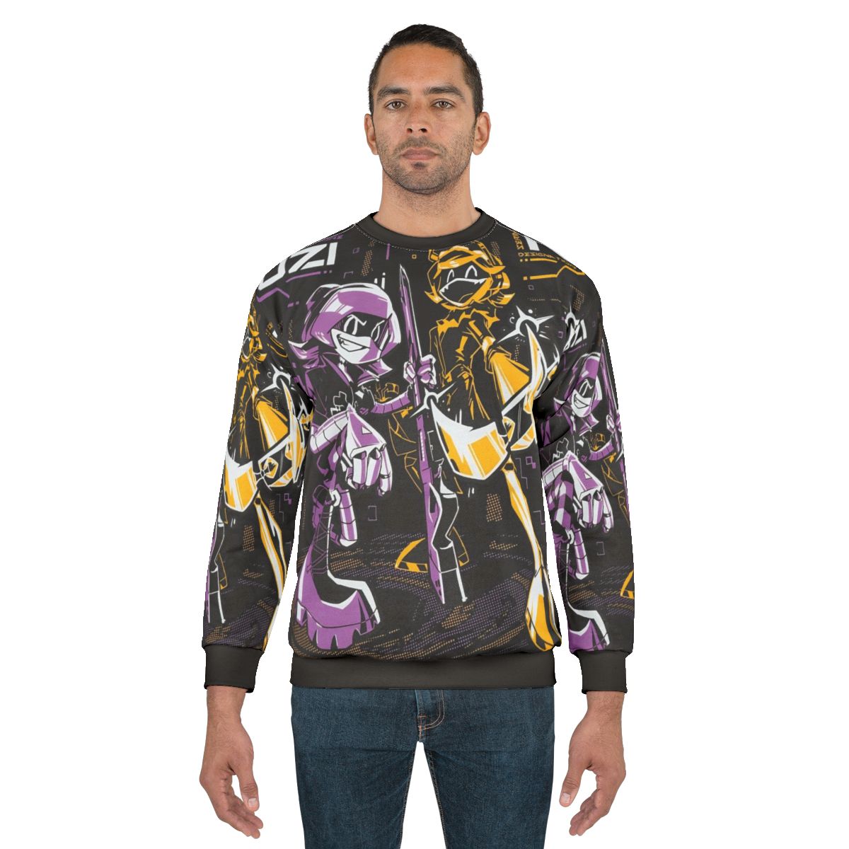 Murder Drones Sweatshirt 2 with Robot and Doll Design