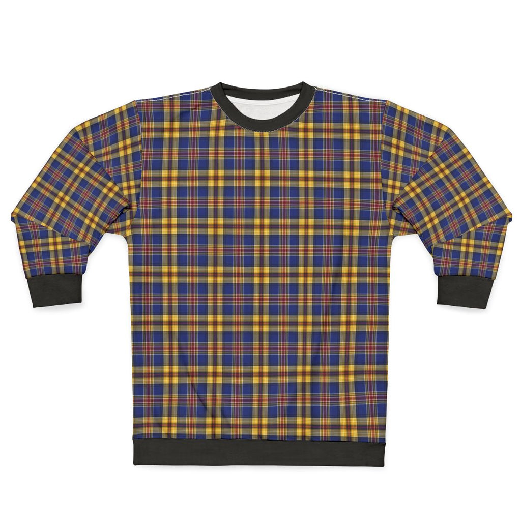 Murtagh Tartan Blue and Gold Irish Plaid Sweatshirt