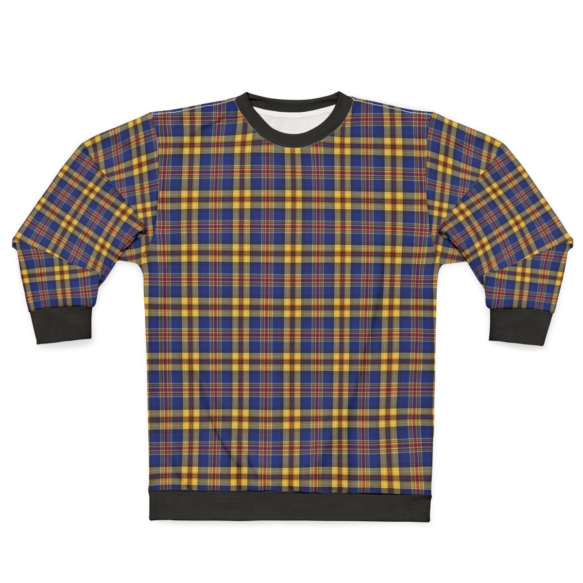 Murtagh Tartan Blue and Gold Irish Plaid Sweatshirt