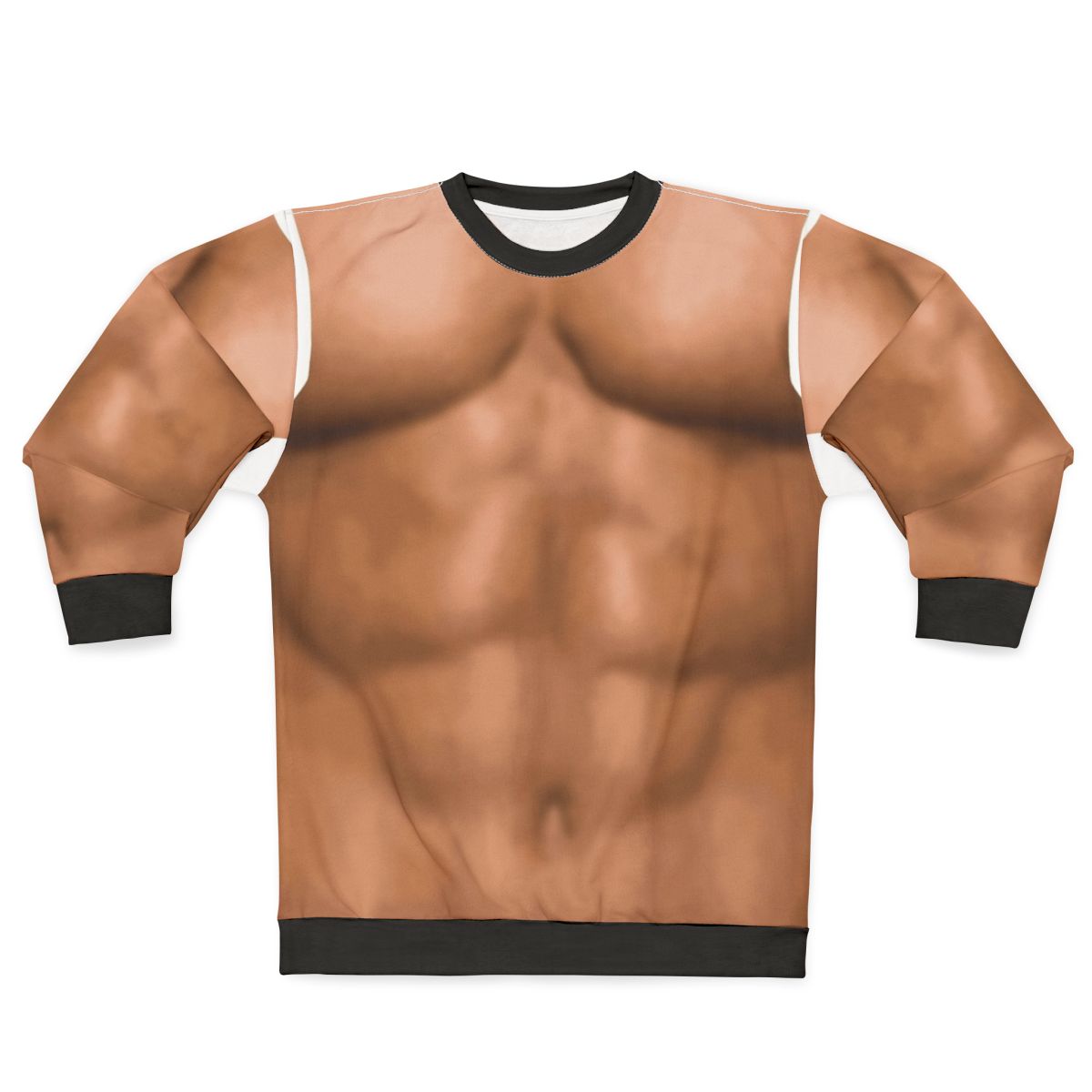 Muscle Six Pack Abs Sweatshirt for Men - Ripped Abs Workout Apparel