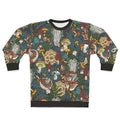 Mushroom forest botanical print sweatshirt
