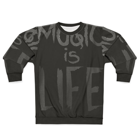 Music and Life Sweatshirt featuring a stylish design for music lovers