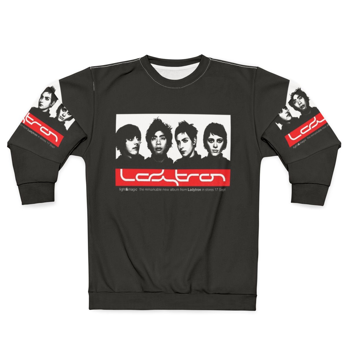 Music Art Sweatshirt with abstract graphic design