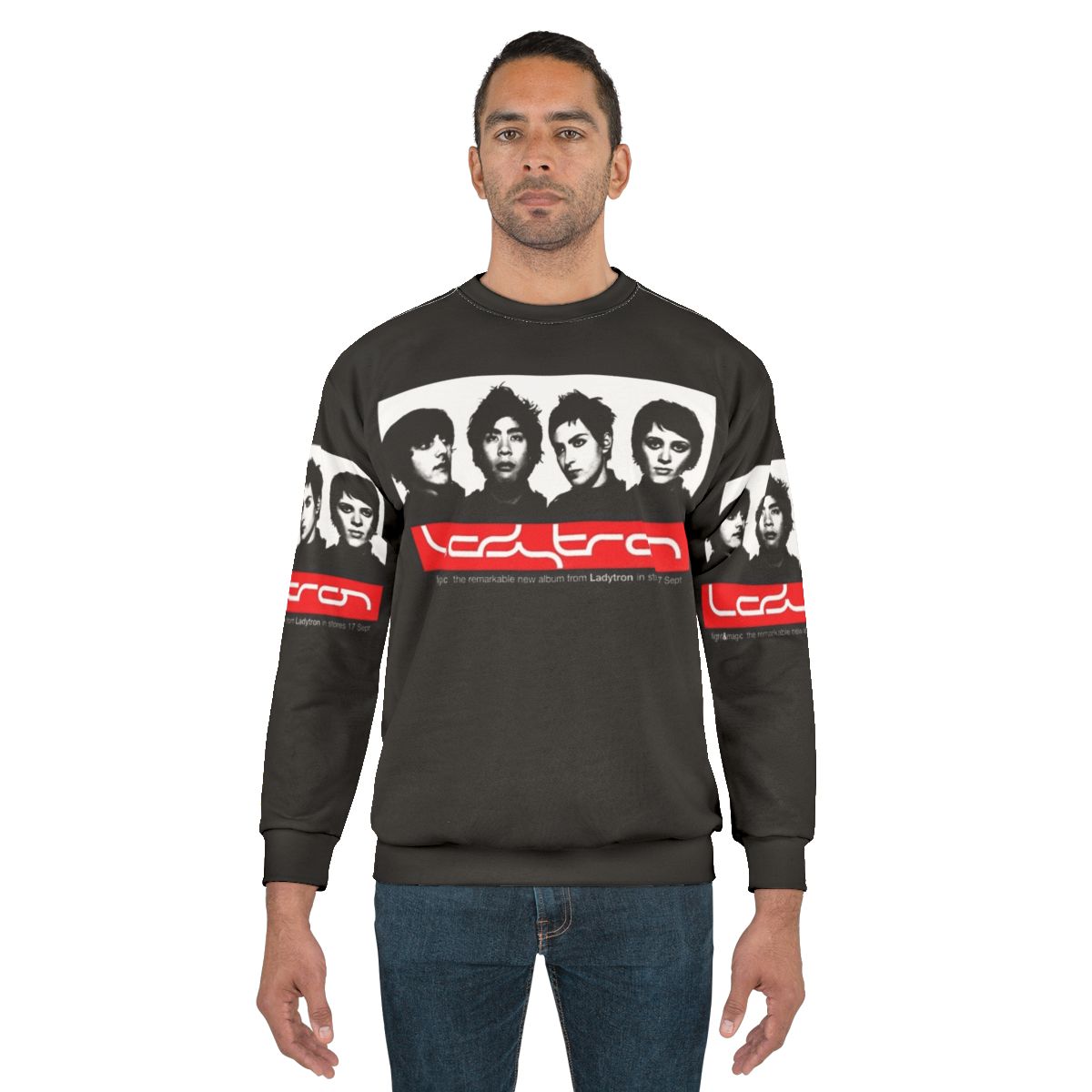 Music Art Sweatshirt with abstract graphic design