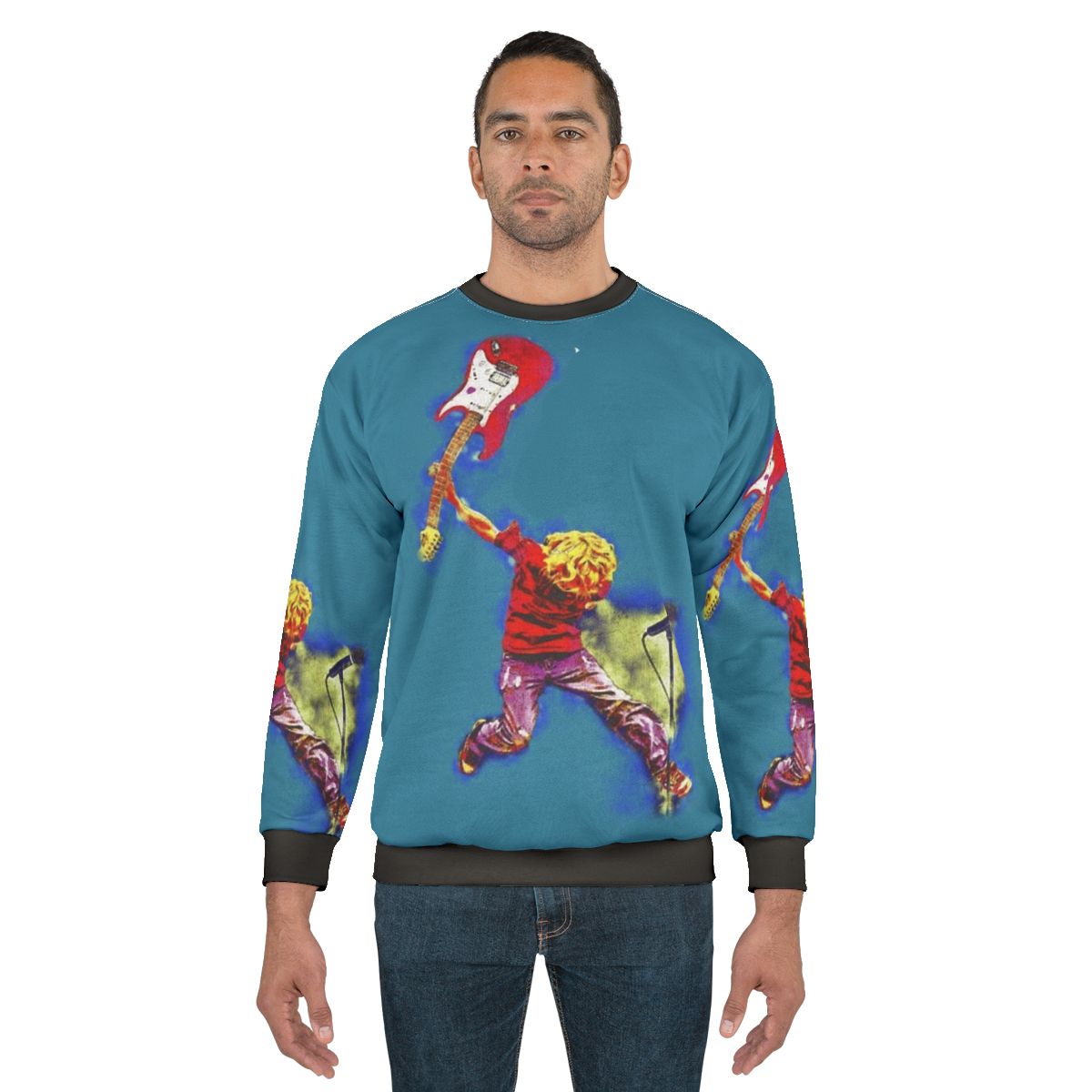 Nirvana-Inspired '90s Grunge Music Sweatshirt