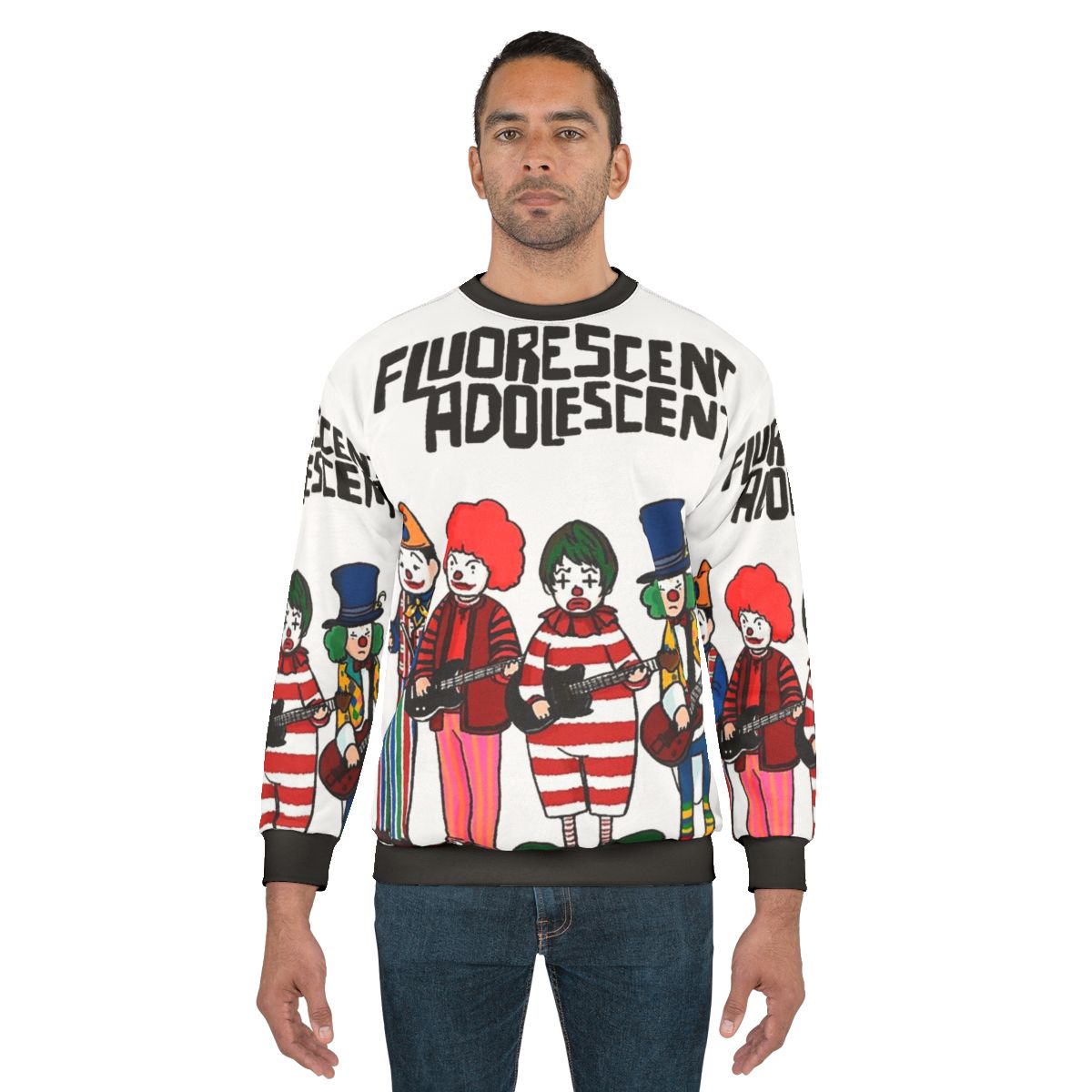 Music Clown Sweatshirt with Arctic Monkeys Inspired Design