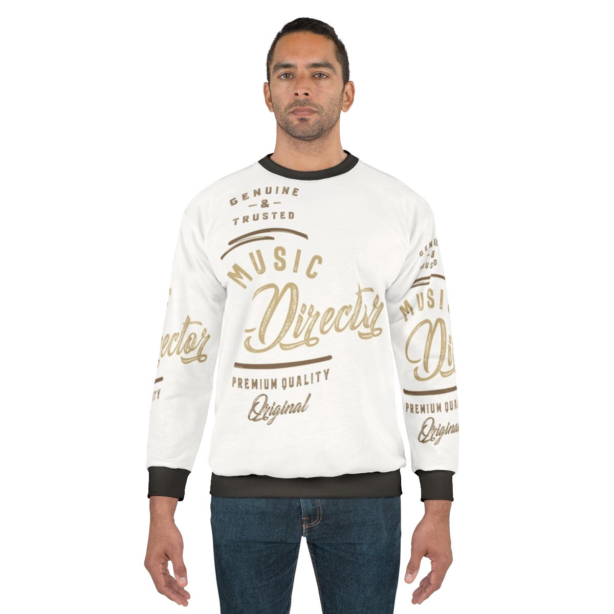 Music Director Sweatshirt with an image of a conductor waving a baton