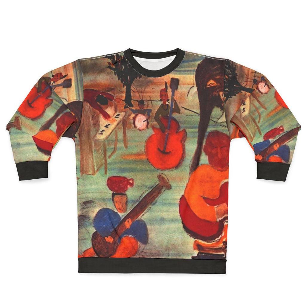 Classic rock 'Music From Big Pink' album cover sweatshirt