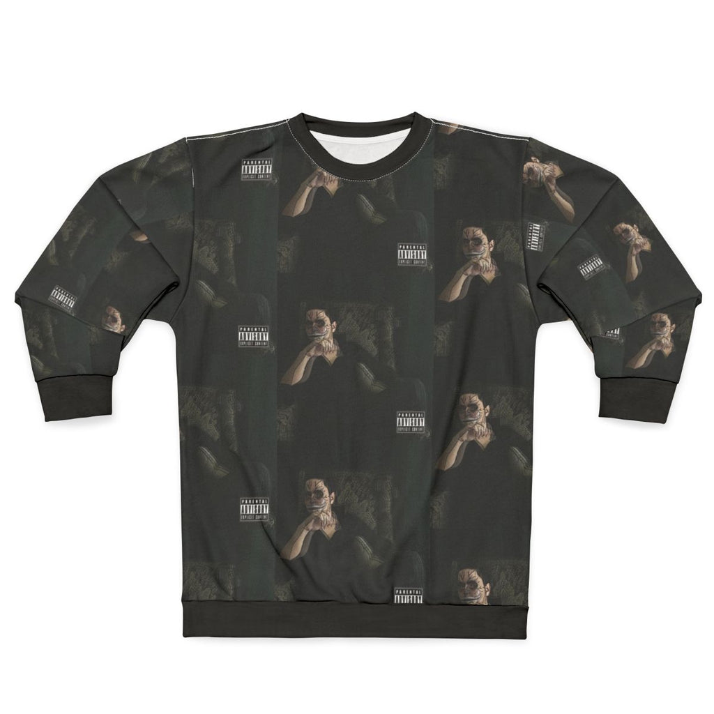 Psychedelic Glitch Music Album Cover Sweatshirt