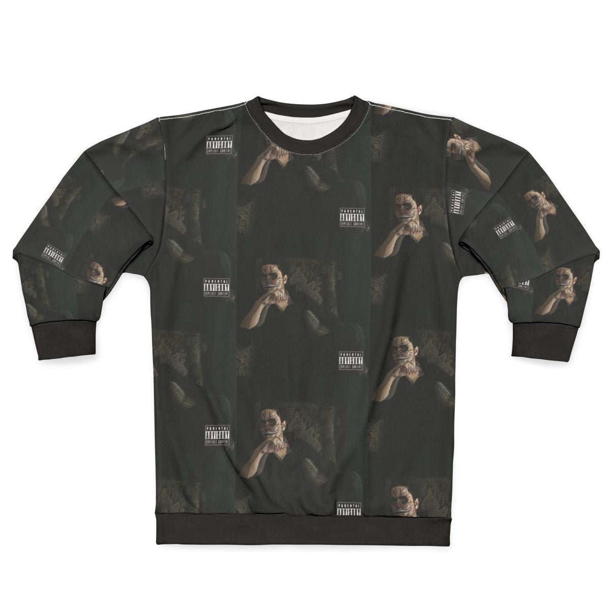 Psychedelic Glitch Music Album Cover Sweatshirt
