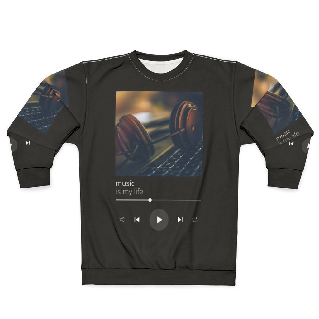 Music Is Life Graphic Sweatshirt