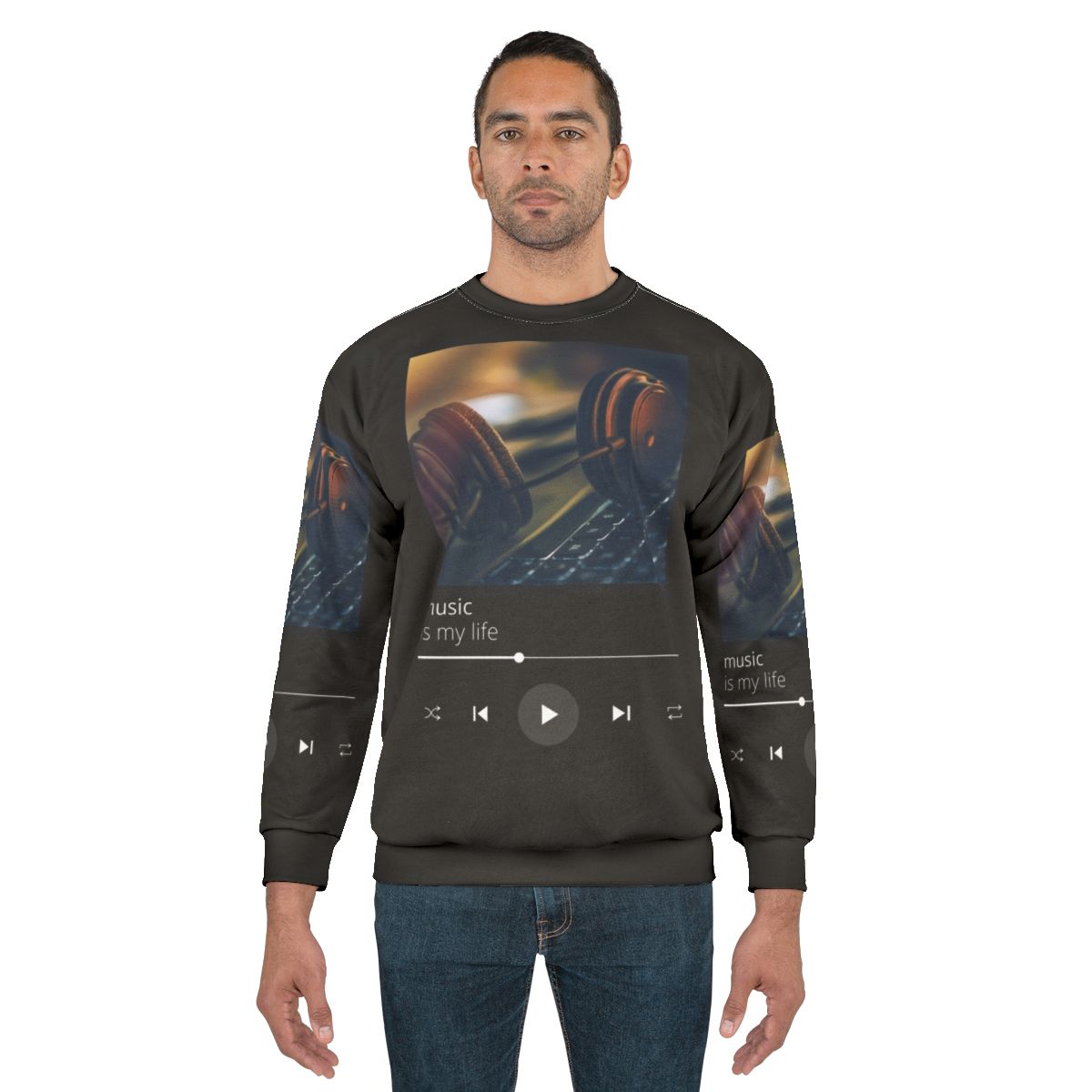 Music Is Life Graphic Sweatshirt