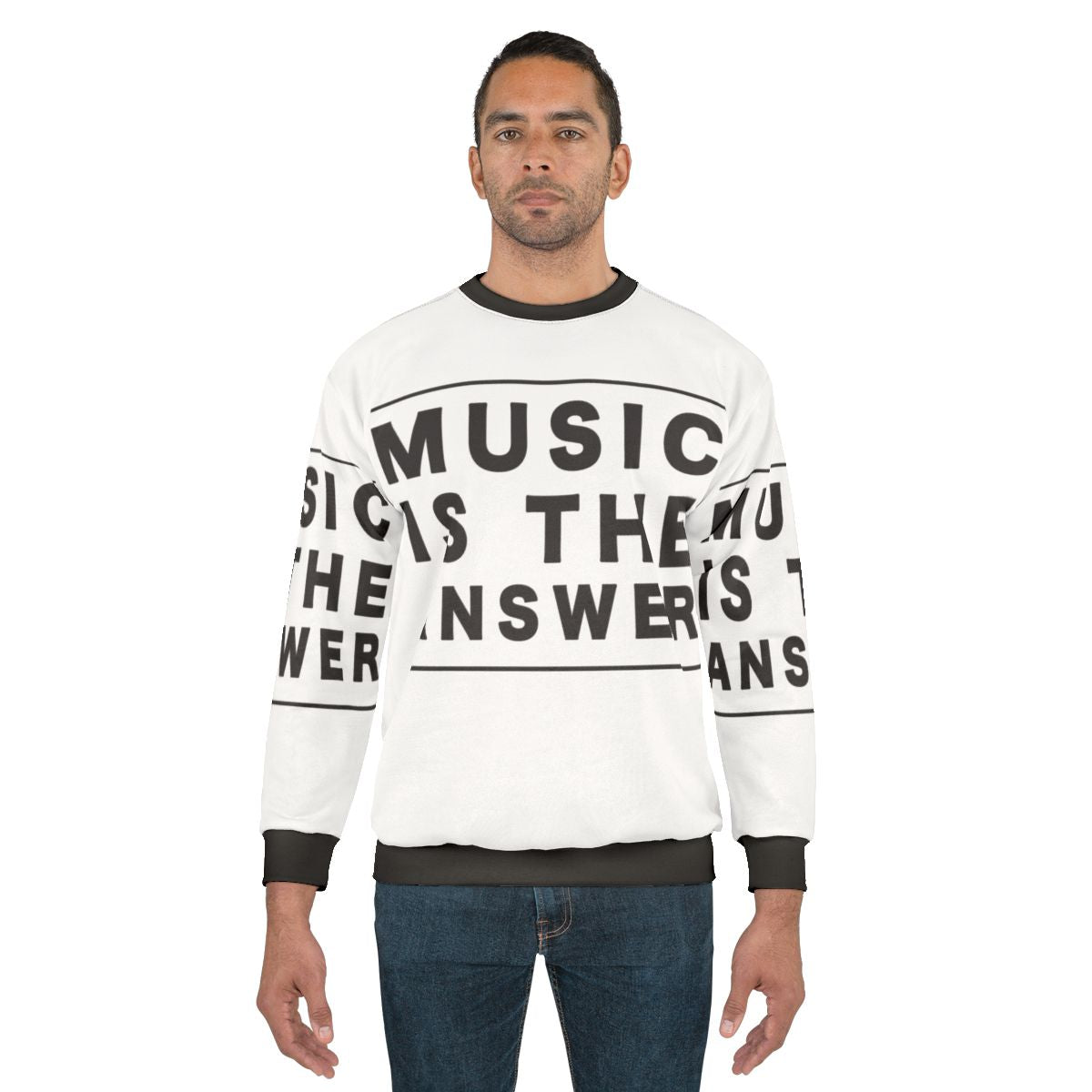 Music Is The Answer Motivational House Music Sweatshirt