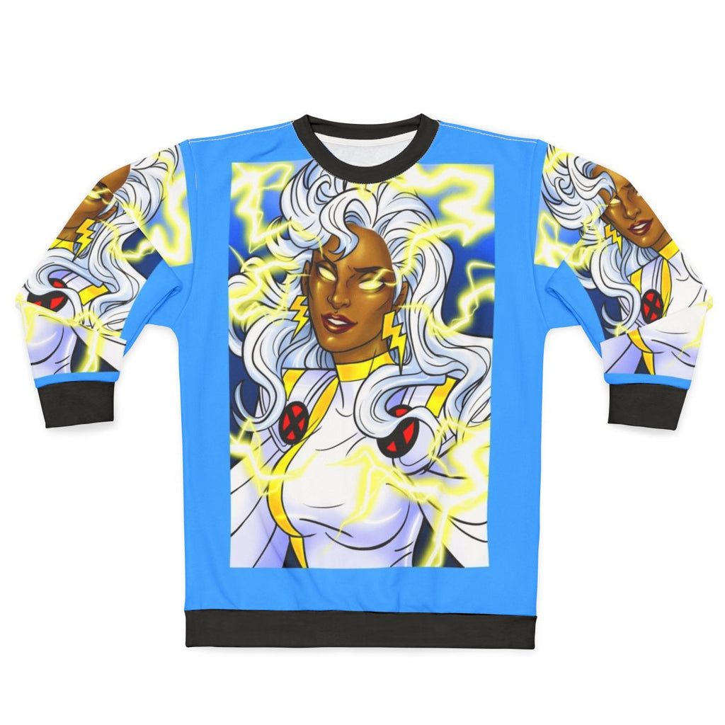 Mutant Detected Thunderstorm Sweatshirt with comic book-inspired design