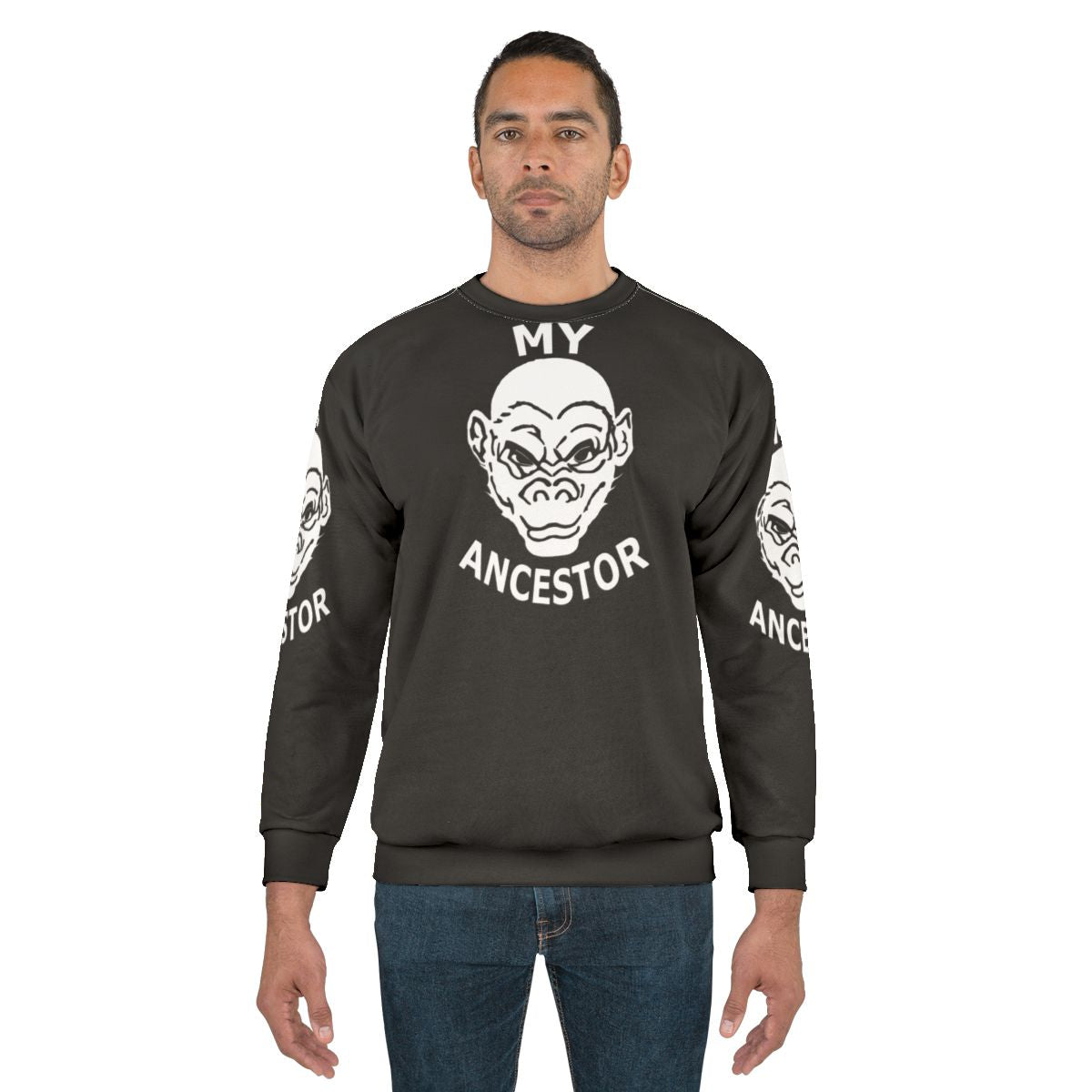 My Ancestor Sweatshirt featuring an evolution design
