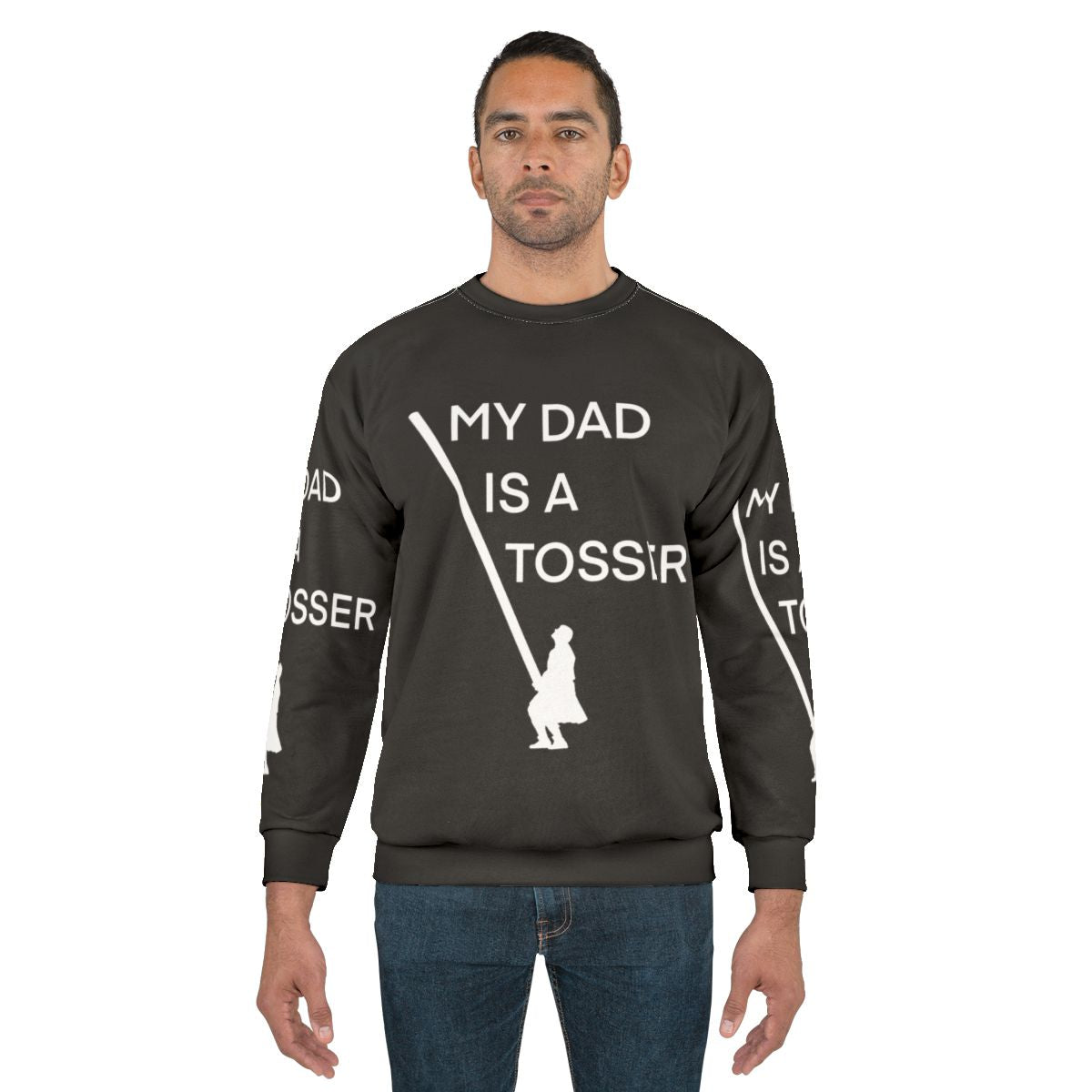 Caber Toss Sweatshirt featuring athletic dad design