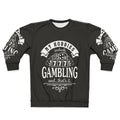 Gambling enthusiast sweatshirt with casino and gaming icons