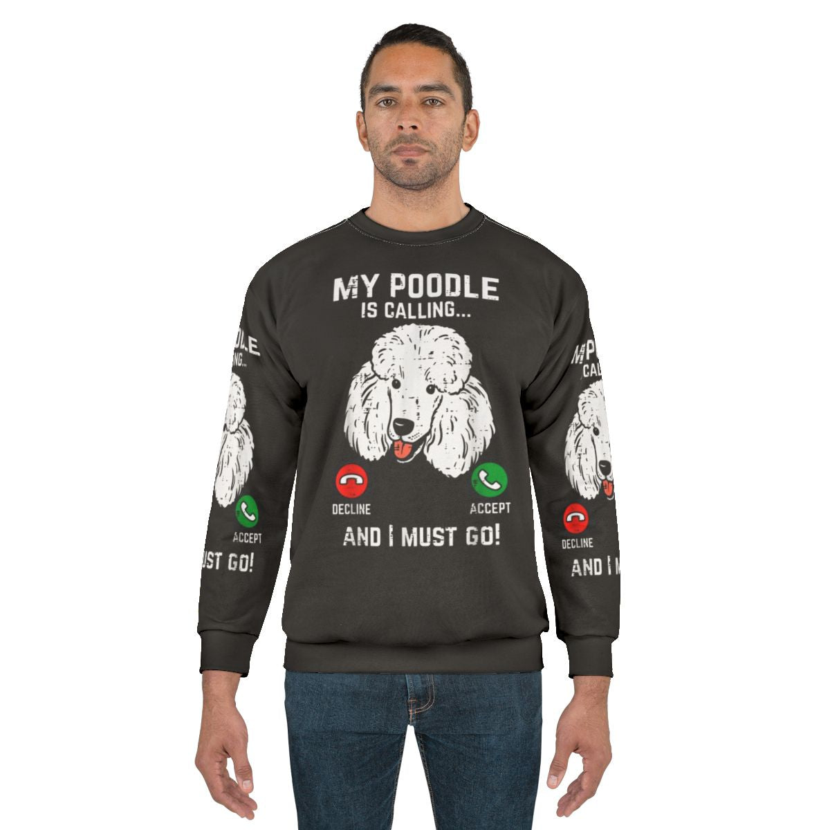 Funny poodle sweatshirt for poodle owners and lovers