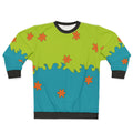 Retro mystery pattern sweatshirt with Scooby Doo inspired design