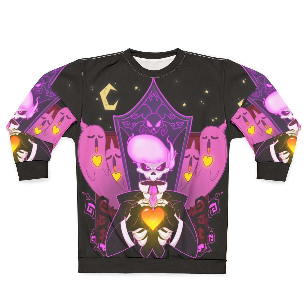 Mystery Skulls Ghost Sweatshirt - Animated Music Video Skeleton Design