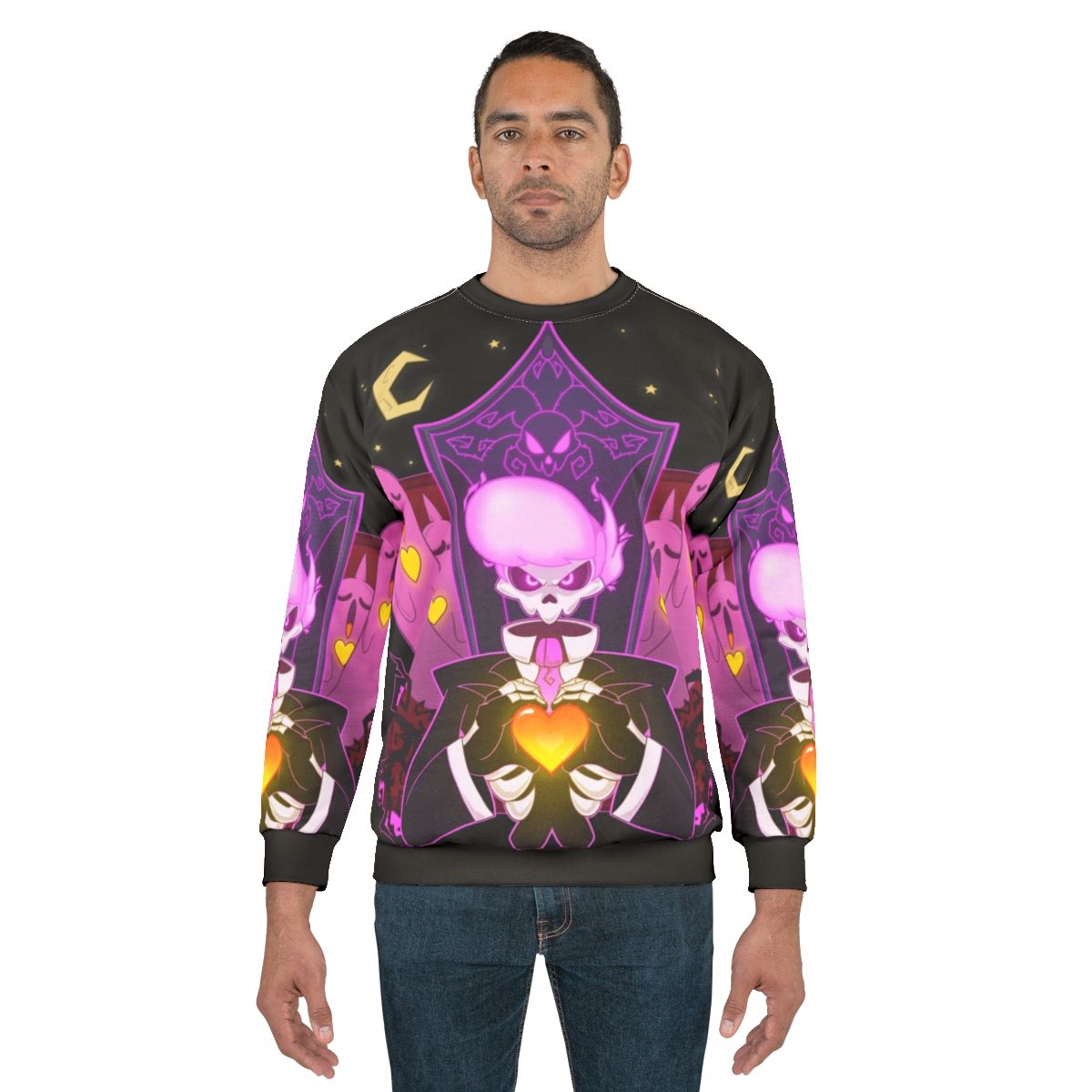 Mystery Skulls Ghost Sweatshirt - Animated Music Video Skeleton Design