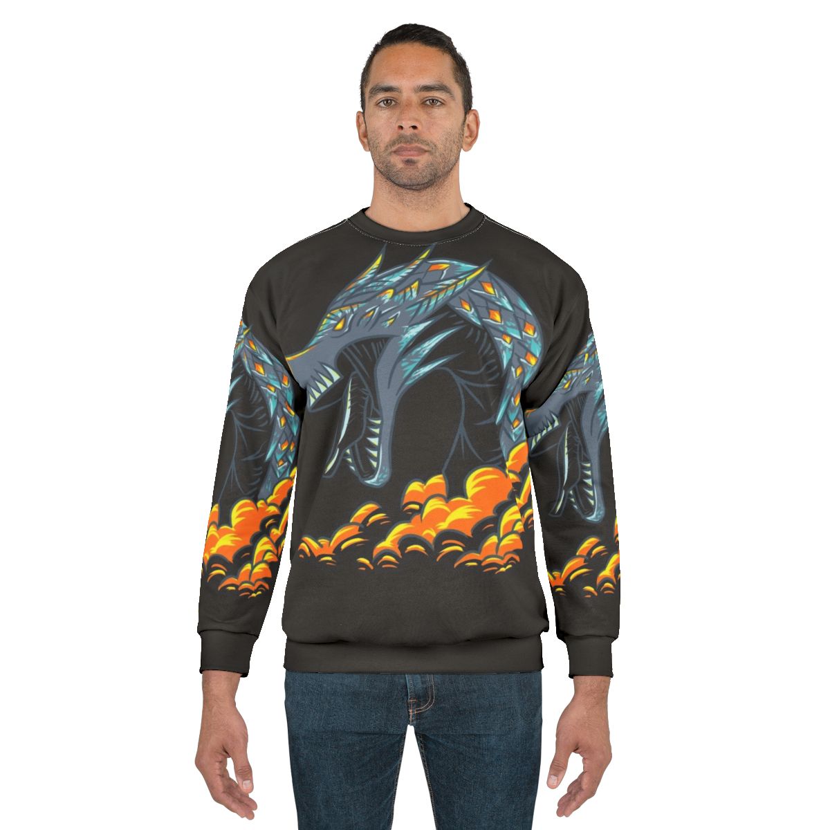 Mystic Dark Lightning Dragon Sweatshirt
