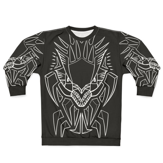 Mystic lightning dragon tribal design sweatshirt