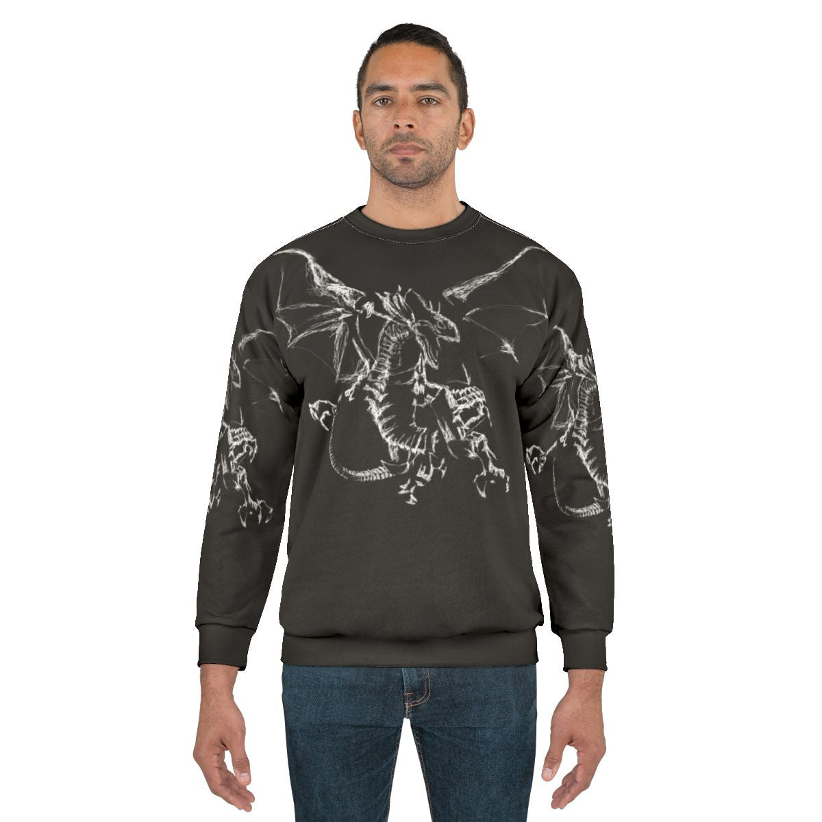 Mystic Lightning Dragon Sweatshirt - Legendary Animal Spirit
