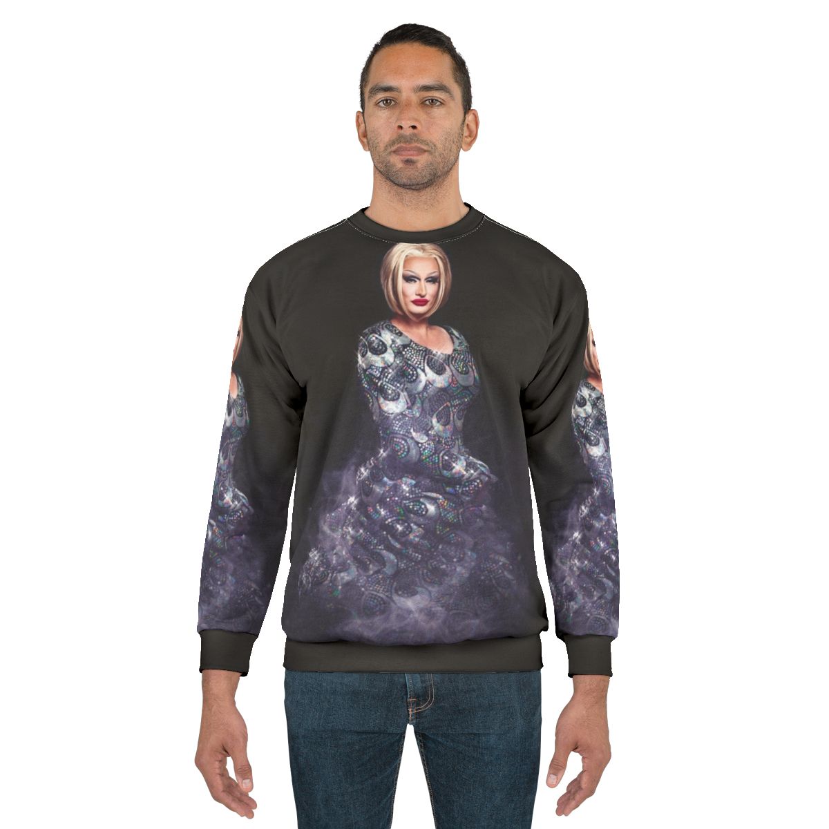 Mystical Barbieq Sweatshirt featuring a drag queen design