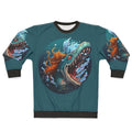 Sweatshirt featuring mythical sea creatures and fantasy ocean life