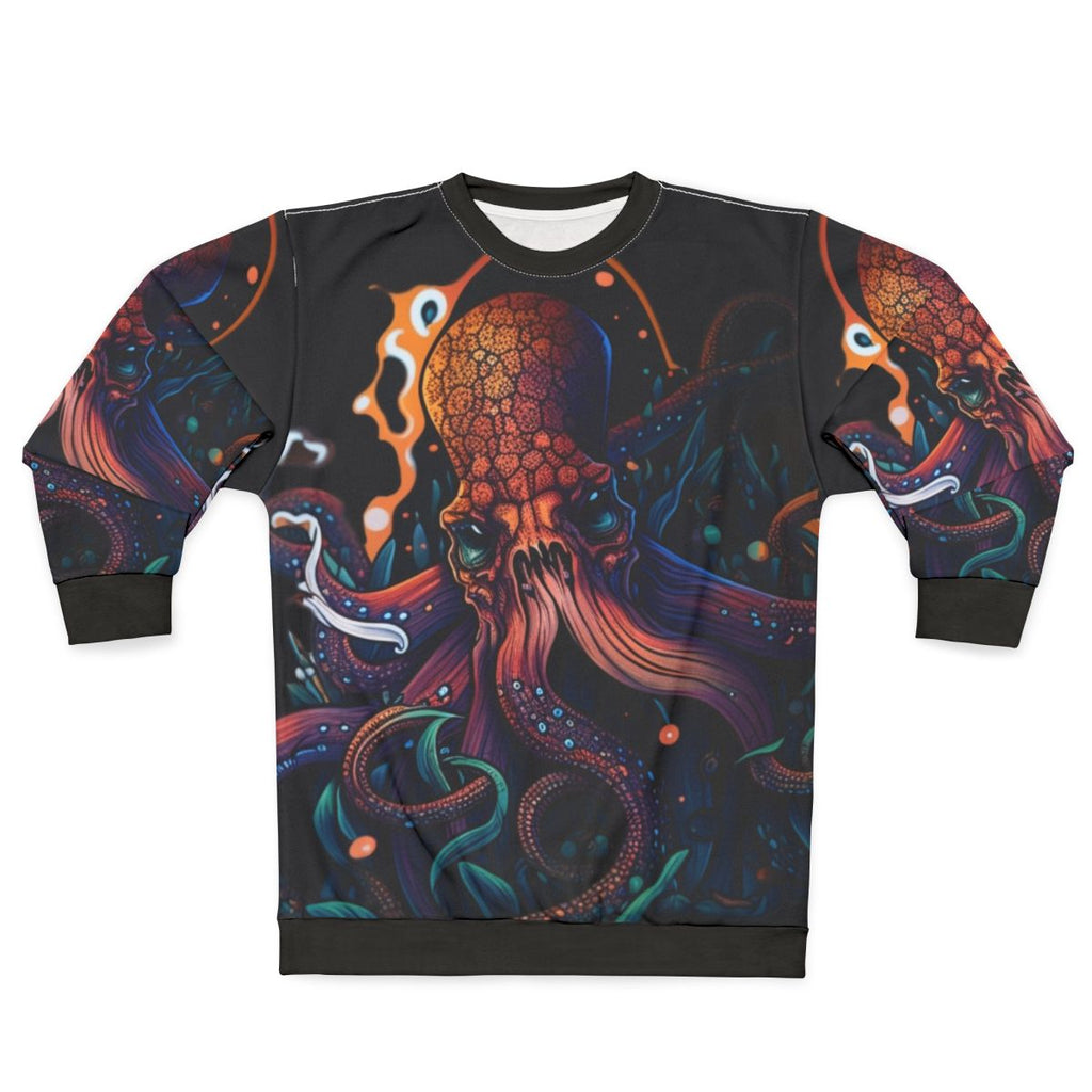 Mythical sea creatures sweatshirt featuring fantastical beasts