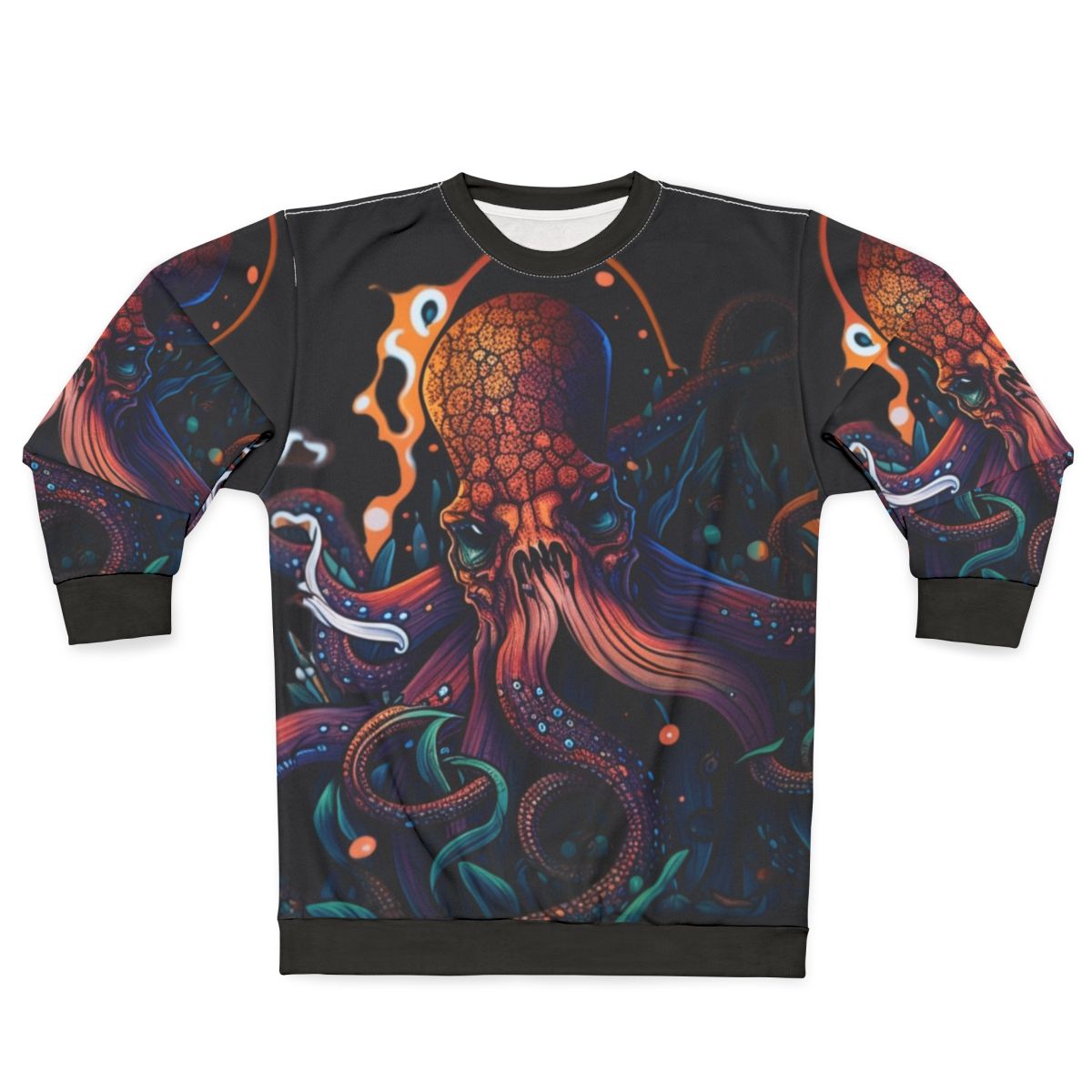 Mythical sea creatures sweatshirt featuring fantastical beasts