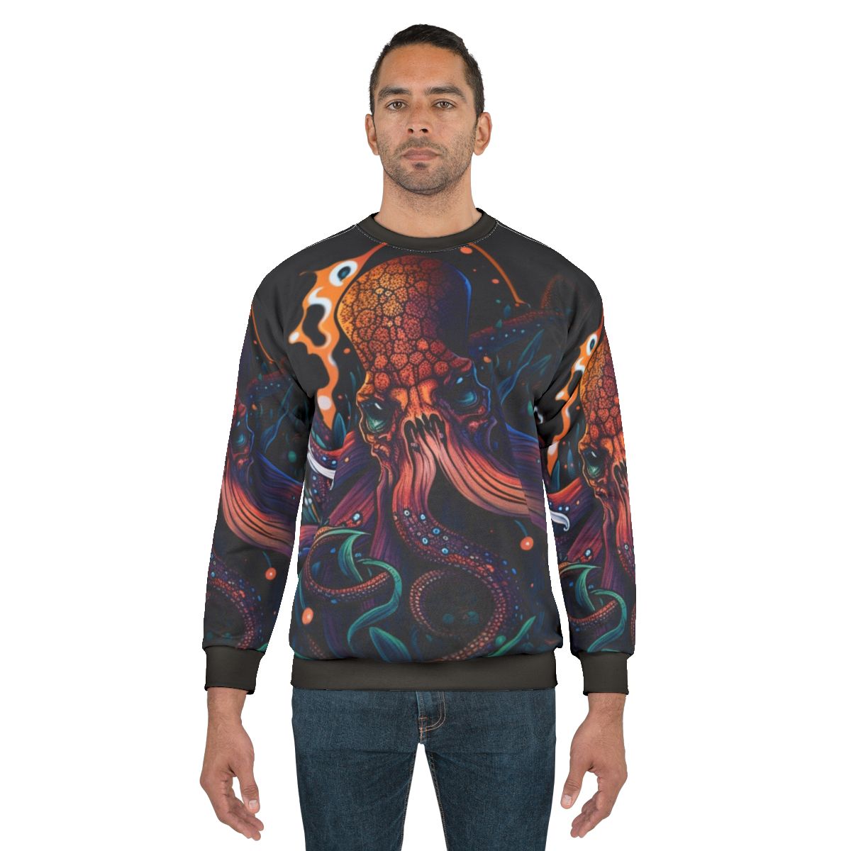 Mythical sea creatures sweatshirt featuring fantastical beasts